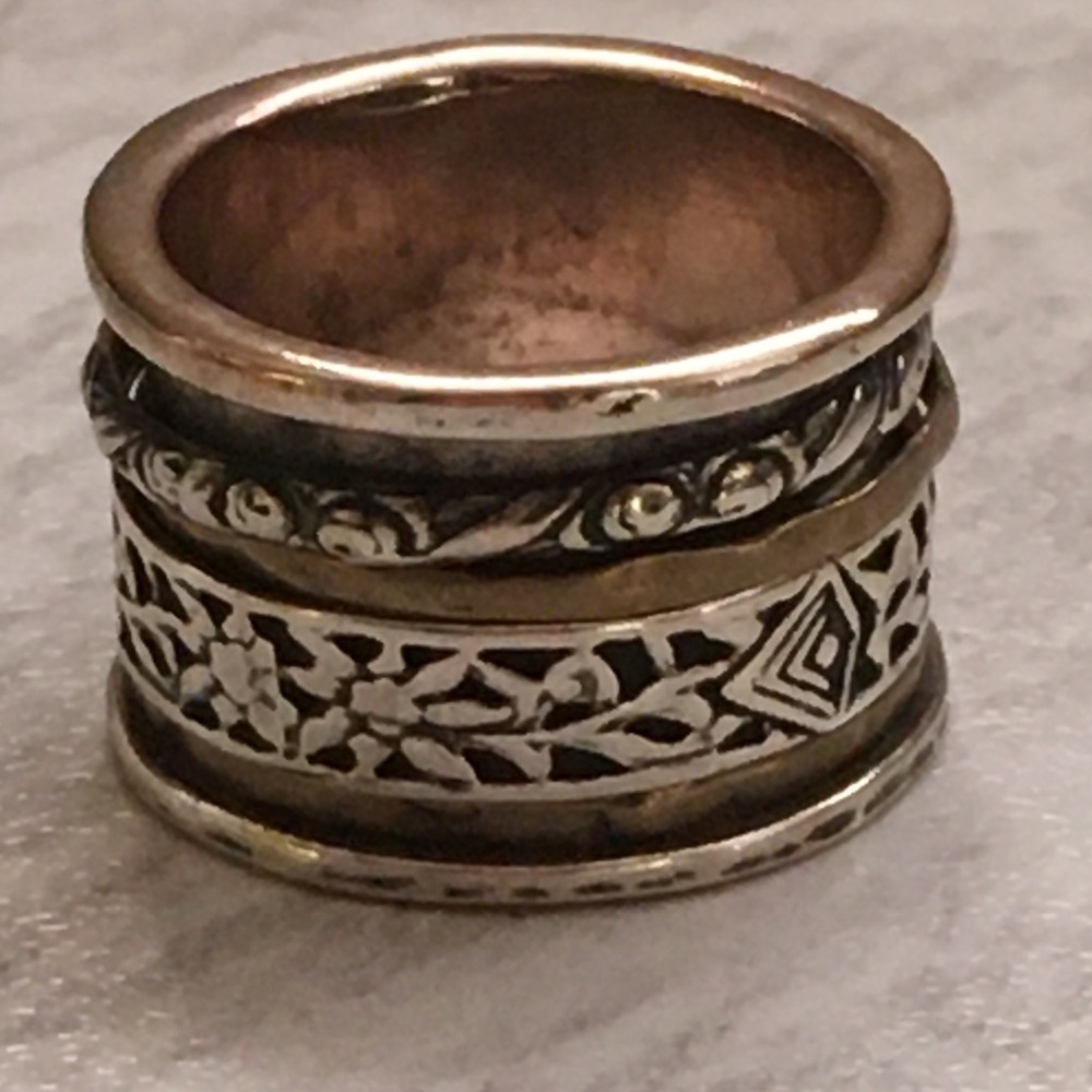 Sterling Silver Swivel Ring